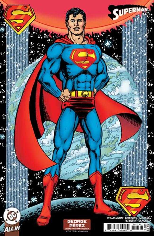 Superman #27 Cover F George Perez Legacy Card Stock Variant | BD Cosmos