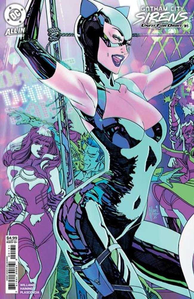 Gotham City Sirens Unfit For Orbit #1 (Of 5) Cover D Guillem March Connecting Card Stock Variant | BD Cosmos
