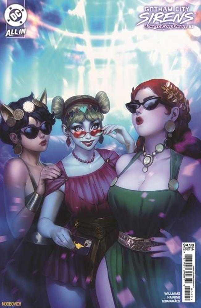 Gotham City Sirens Unfit For Orbit #2 (Of 5) Cover B Noobovich Card Stock Variant | BD Cosmos