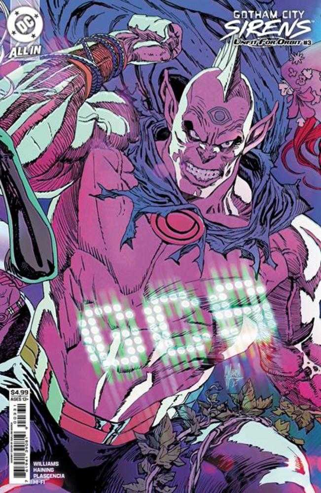 Gotham City Sirens Unfit For Orbit #3 (Of 5) Cover C Guillem March Connecting Card Stock Variant | BD Cosmos