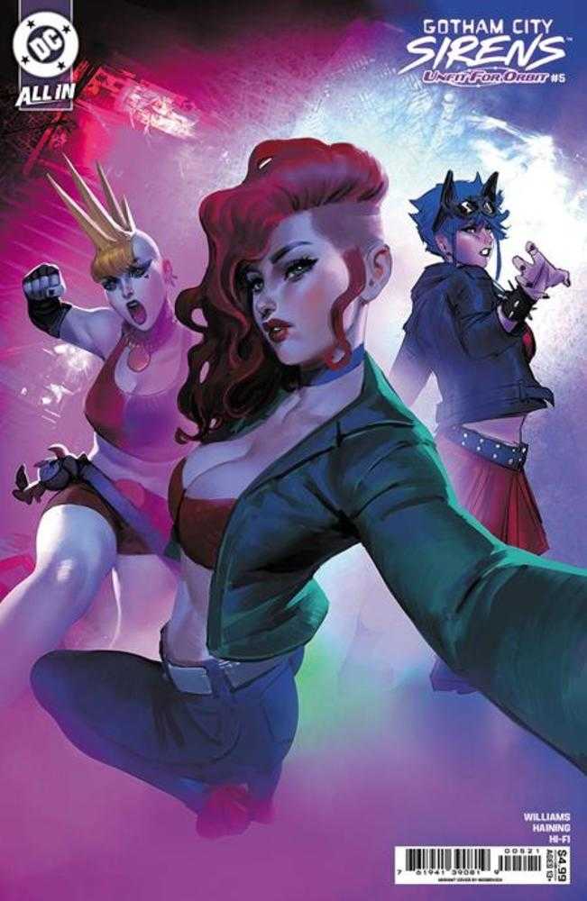 Gotham City Sirens Unfit For Orbit #5 (Of 5) Cover B Noobovich Card Stock Variant | BD Cosmos