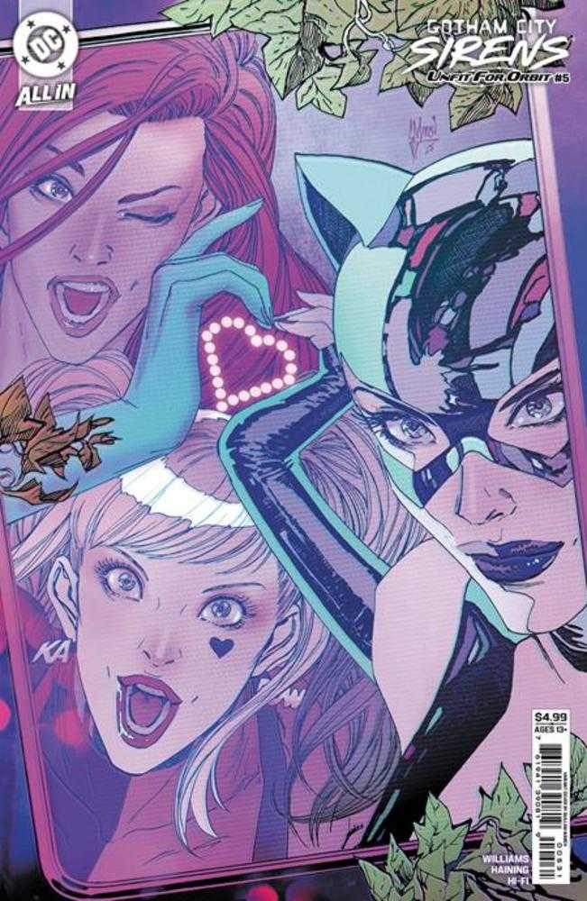 Gotham City Sirens Unfit For Orbit #5 (Of 5) Cover C Guillem March Connecting Card Stock Variant | BD Cosmos