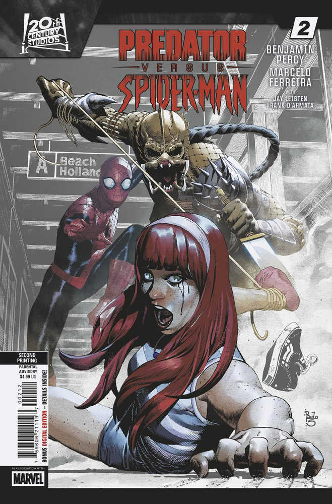 Predator vs. Spider-Man #2 2nd Print Marvel Paulo Siqueira 07/09/2025 | BD Cosmos