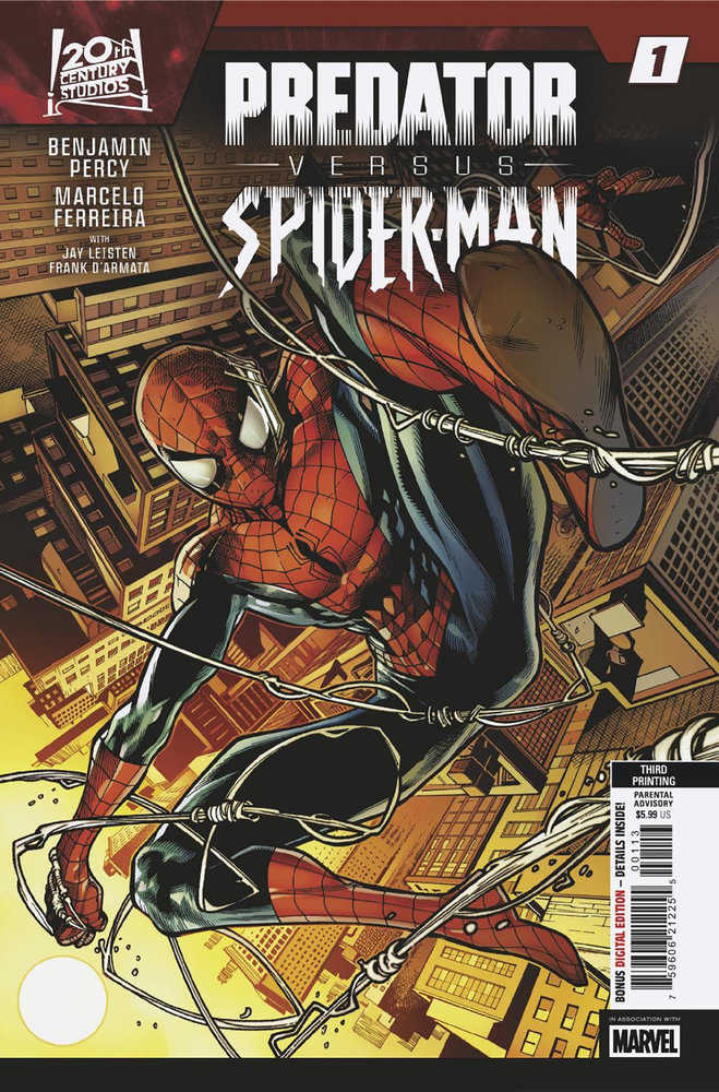 Predator vs. Spider-Man #1 3RD Print Marvel Marcelo Ferreira 07/30/2025 | BD Cosmos