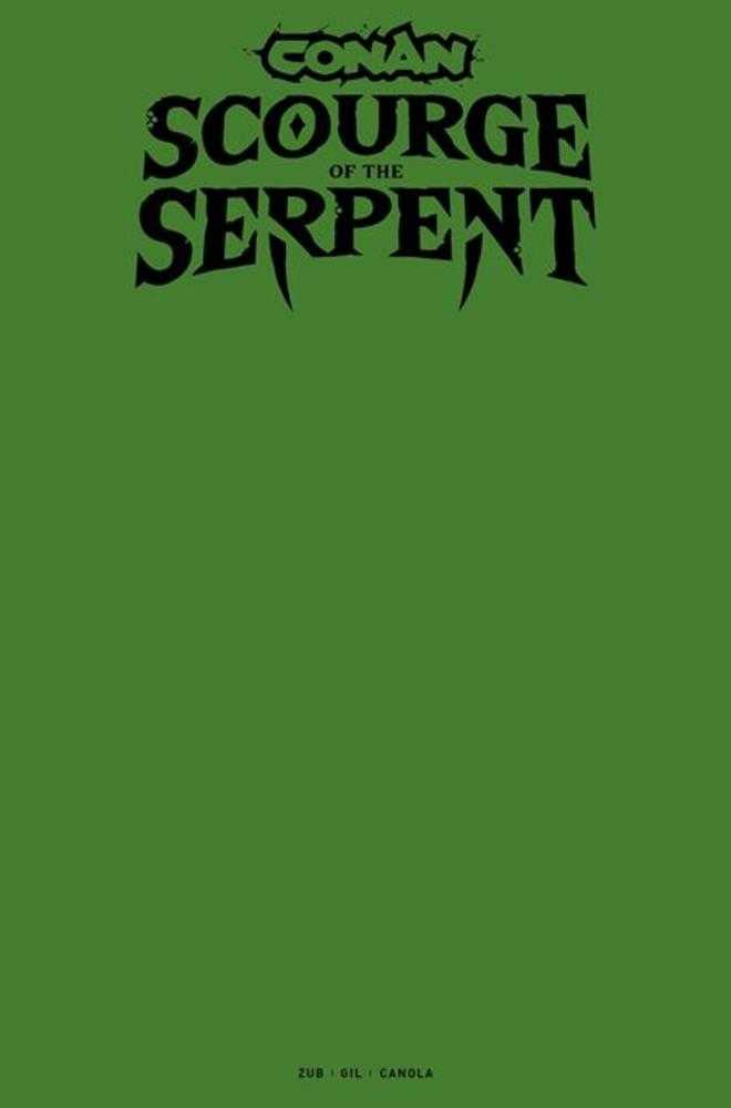 Conan The Barbarian Scourge Of The Serpent #1 (Of 4) Cover I Blank Sketch Variant (Mature) | BD Cosmos