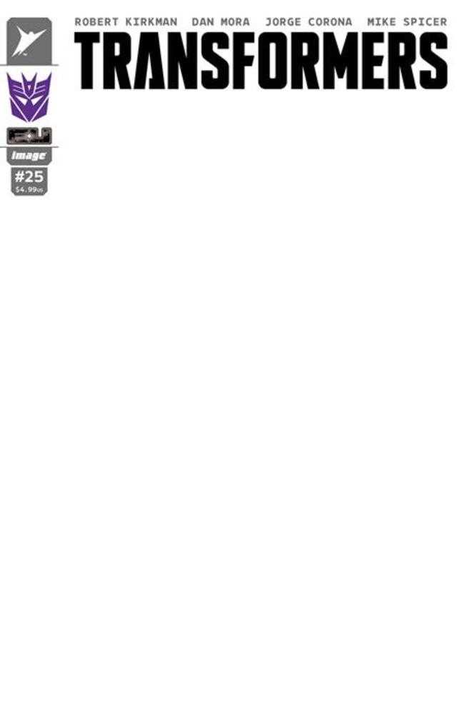 Transformers #25 IMAGE H Blank Sketch Decepticon 10/08/2025 | BD Cosmos