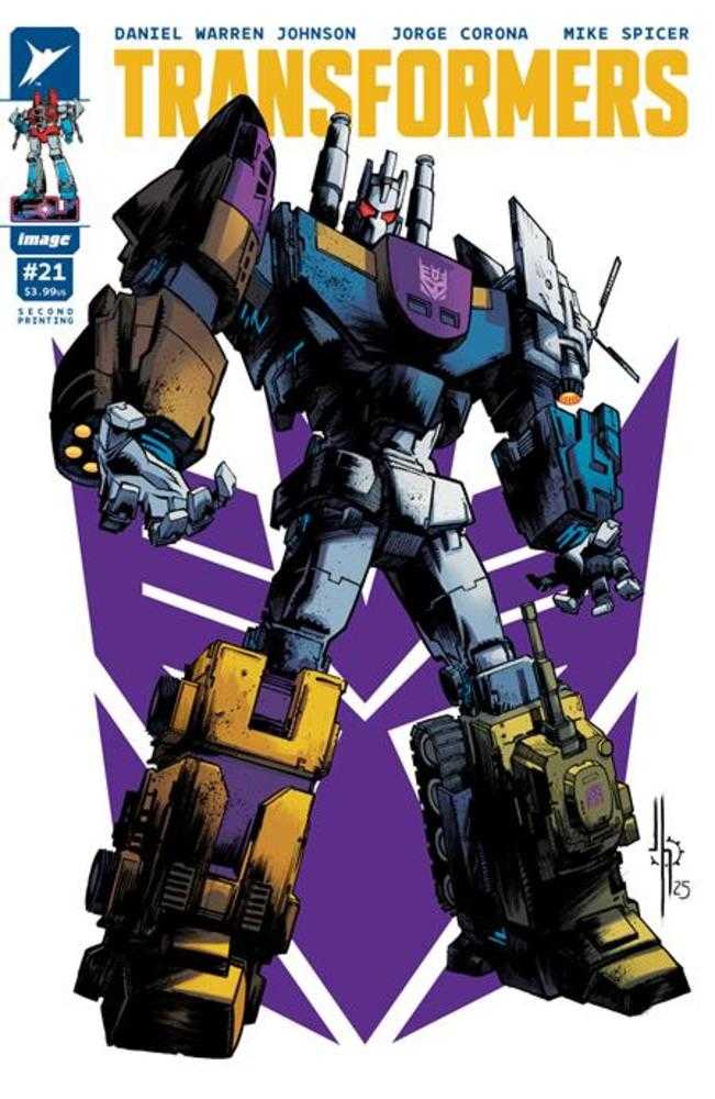 Transformers #21 2nd Print IMAGE A Jason Howard Decepticon Cover 09/03/2025 | BD Cosmos