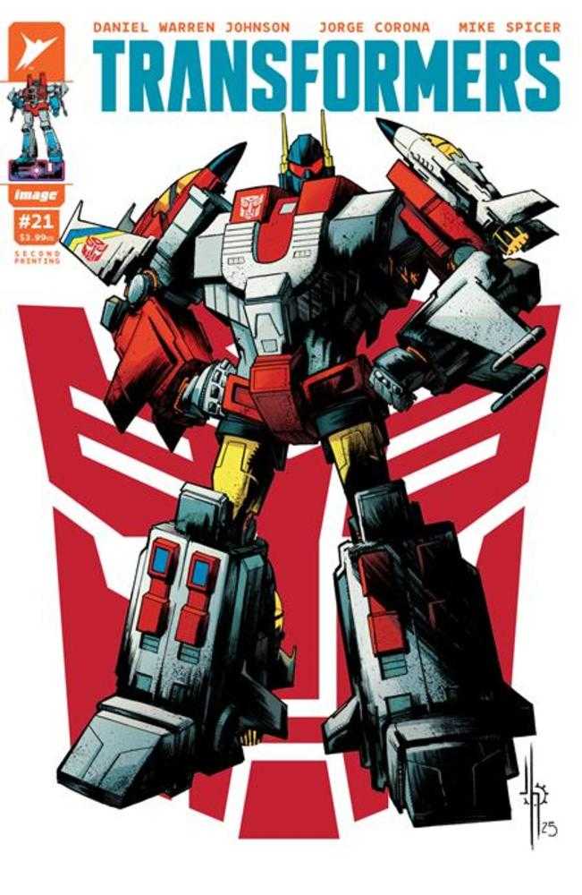 Transformers #21 2nd Print IMAGE B Jason Howard Autobot 09/03/2025 | BD Cosmos