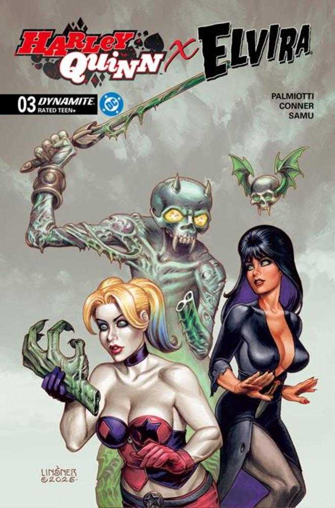 Harley Quinn X Elvira #3 DYNAMITE C Joseph Michael Linsner 12/17/2025 | BD Cosmos