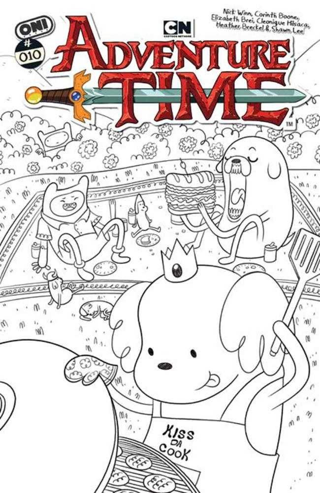 Adventure Time [2025] #10 ONIPRESS F 1:50 Nick Winn B&W 02/18/2026 | BD Cosmos