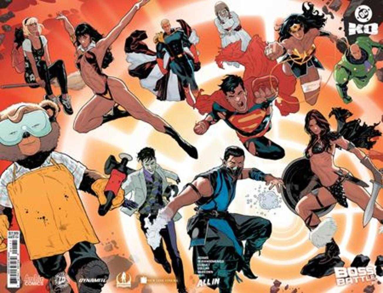 DC K.O. Boss Battle #1 [One Shot] DC G Spokes Wraparound Foil 02/04/2026 | BD Cosmos