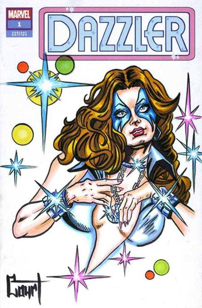 Df Marvel Comics Commissioned Cover Art Signed And Remarked By Jessica Court With Dazzler Sketch | BD Cosmos