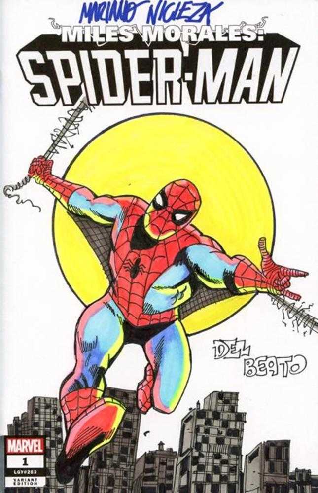 Df Marvel Comics Commissioned Cover Art Signed And Remarked By Mariano Nicieza And Joe Delbeato With Spider-Man Sketch | BD Cosmos