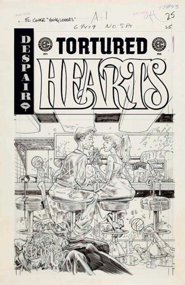 EC Tortured Hearts #1 [One Shot] ONIPRESS E 1:20 Dustin Weaver B&W Artist 02/11/2026 | BD Cosmos