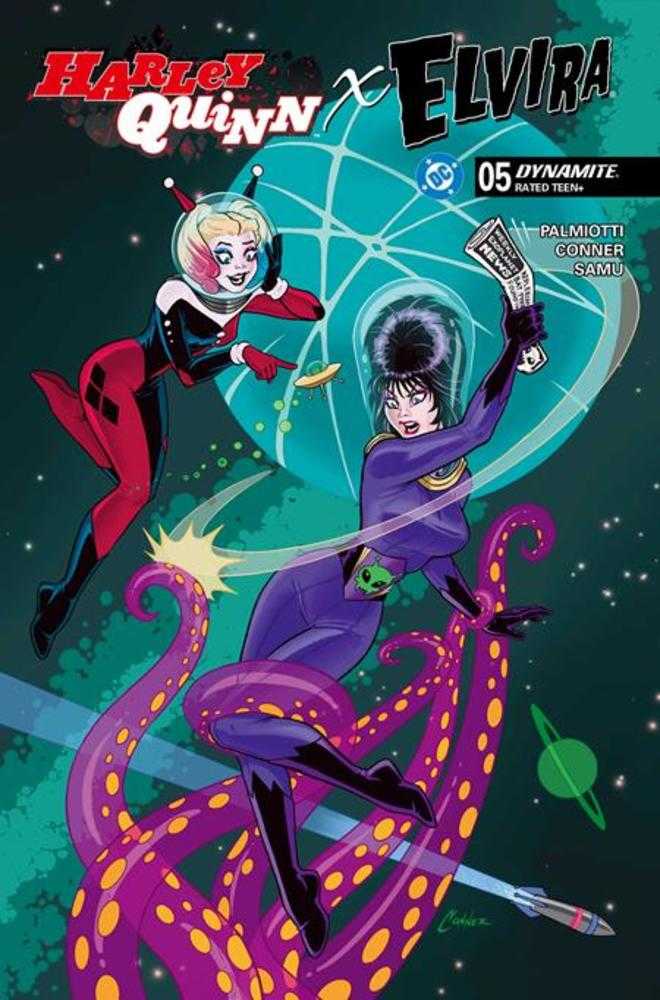 Harley Quinn X Elvira #5 DYNAMITE A Conner Tentacles 02/18/2026 | BD Cosmos