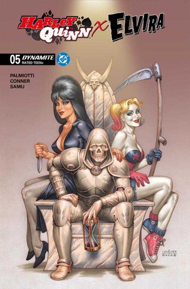 Harley Quinn X Elvira #5 DYNAMITE C Joseph Michael Linsner 02/18/2026 | BD Cosmos