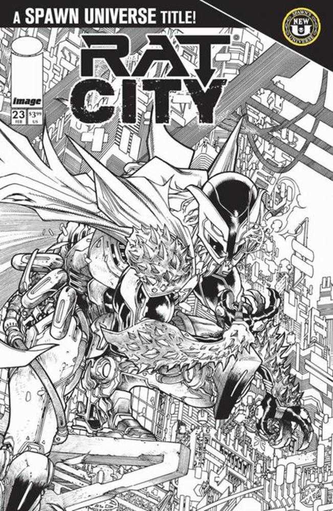 Spawn Rat City #23 IMAGE B Harvey Tolibao B&W 02/11/2026 | BD Cosmos