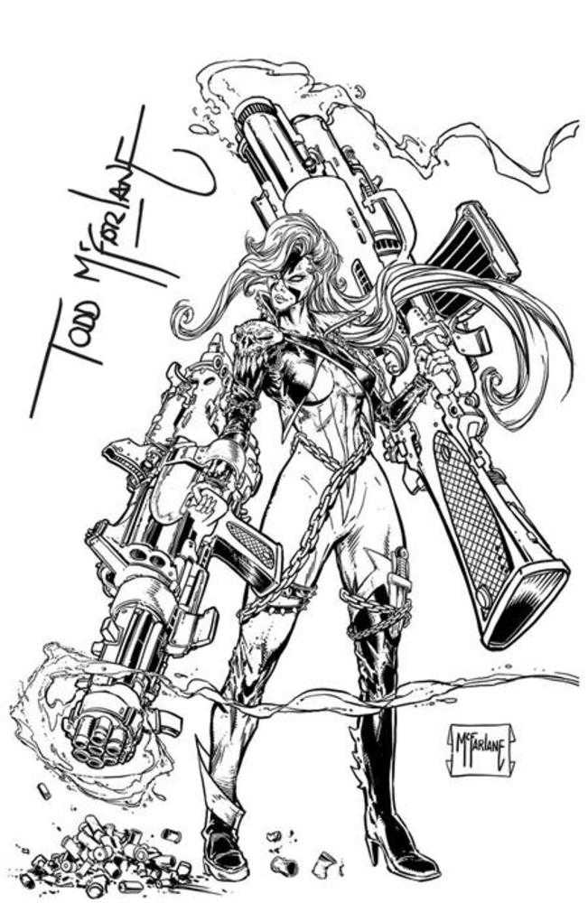 Spawn Scorched #50 IMAGE G 1:250 Todd McFarlane Signed B&W 04/01/2026 | BD Cosmos