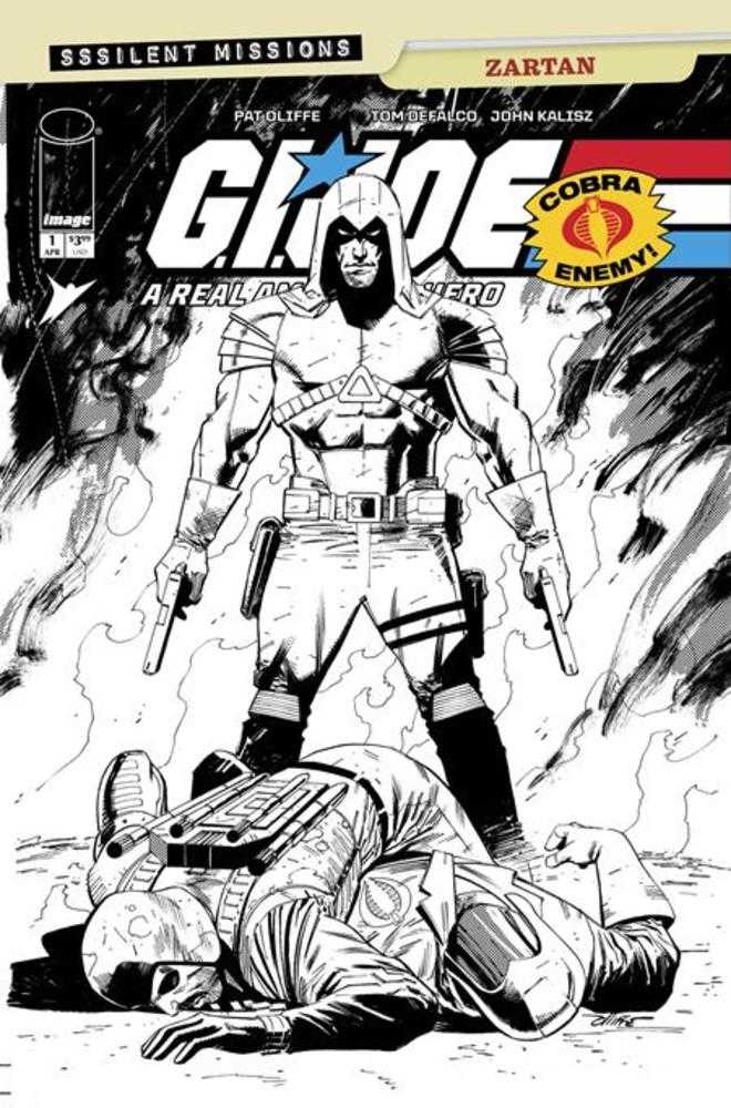 G.I. Joe A Real American Hero Sssilent Missions Zartan #1 Image C 1:10 Olliffe B&W 04/15/2026 | BD Cosmos