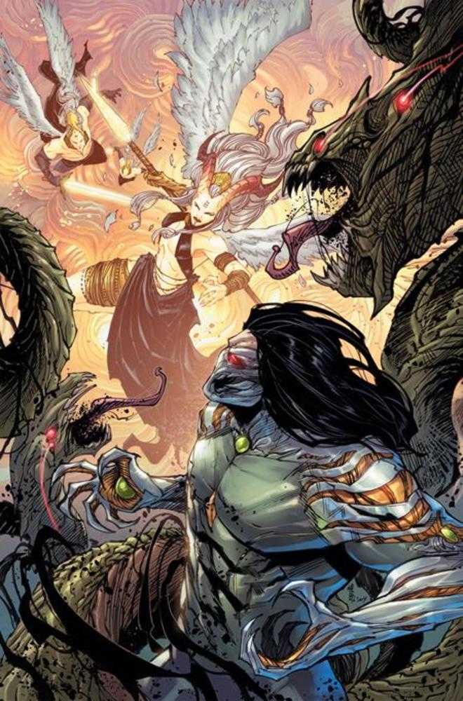 Darkness vs Angelus (One Shot) Cover C 1 in 10 Giuseppe Cafaro & Arif Prianto Full Art Variant | BD Cosmos