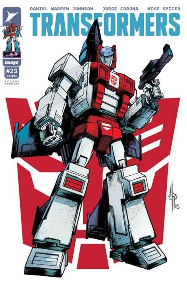 Transformers #23 2nd Print IMAGE B Jason Howard Autobot 03/18/2026 | BD Cosmos