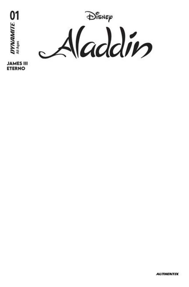 Aladdin #1 DYNAMITE E Blank Authentix 07/08/2026 | BD Cosmos