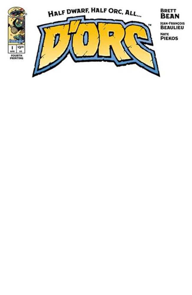 Dorc #1 4th Print IMAGE B Blank Sketch Variant 04/08/2026 | BD Cosmos
