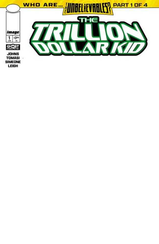 Trillion Dollar Kid #1 [Of 2] Image E Blank Sketch 06/17/2026 | BD Cosmos