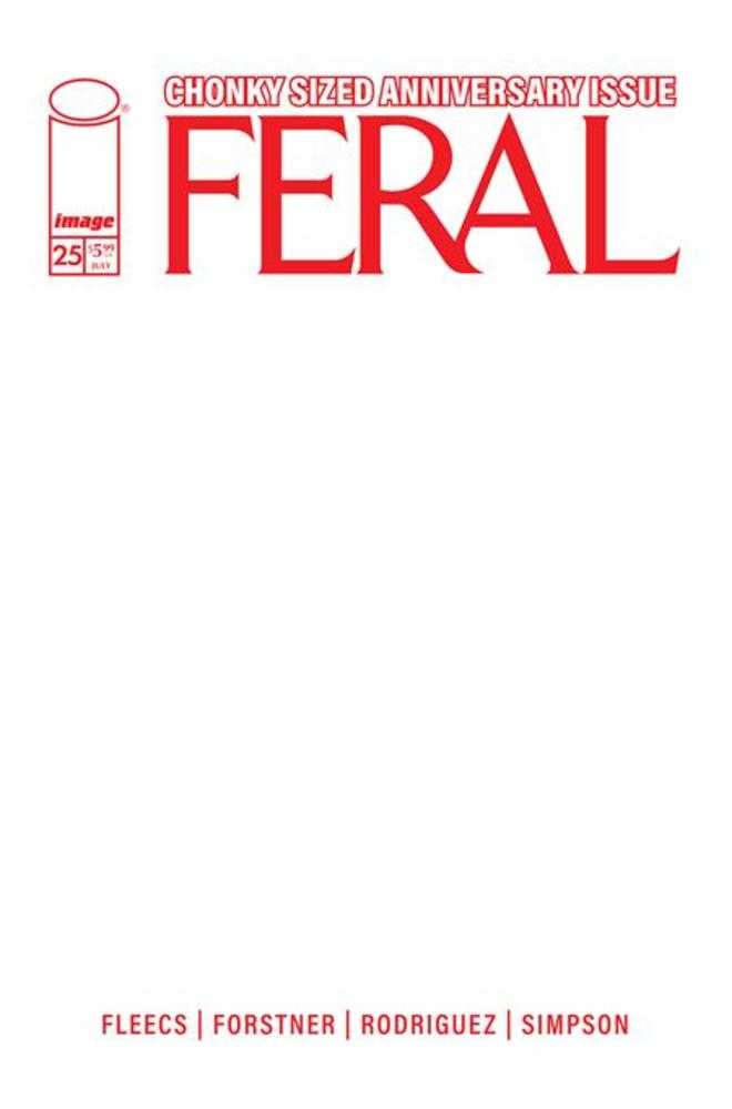Feral #25 Image E Blank 07/29/2026 | BD Cosmos