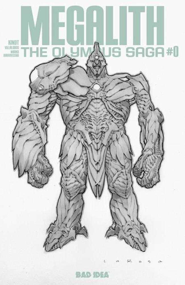 Olympus Saga Megalith #0 [Of 4] BAD IDEA E 1:20 Larosa B&W 07/15/2026 | BD Cosmos