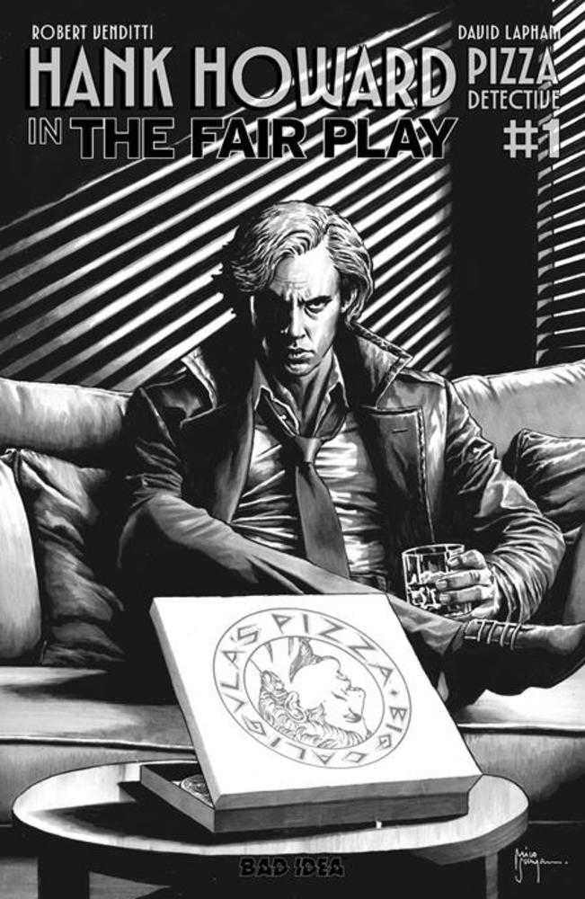 Hank Howard Pizza Detective The Fair Play #1 [One Shot] Bad Idea B Suayan Noir B&W 08/05/2026 | BD Cosmos