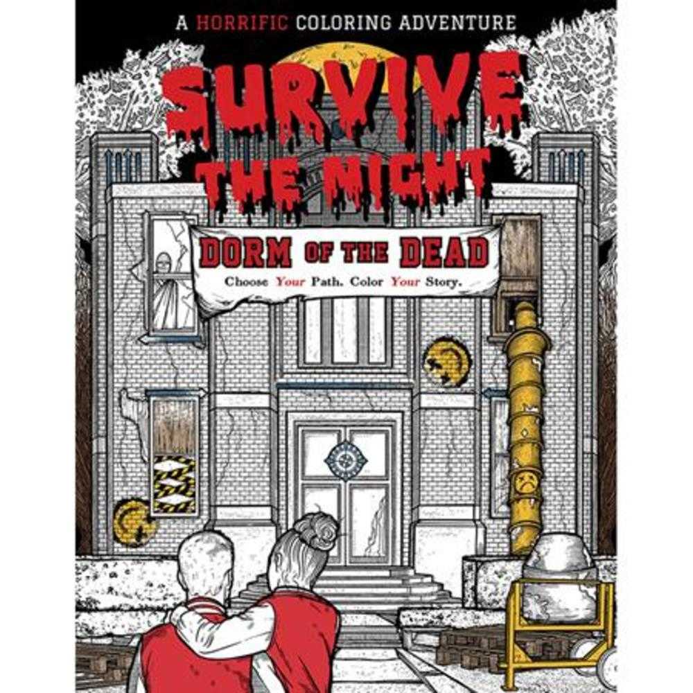 Survive The Night Dorm Of The Dead TPB A Horrific Coloring Adventure | BD Cosmos