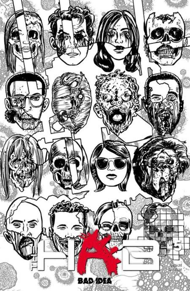 Hab #5 [Of 5] Bad Idea D Lapham B&W Infected Skulls 08/26/2026 | BD Cosmos