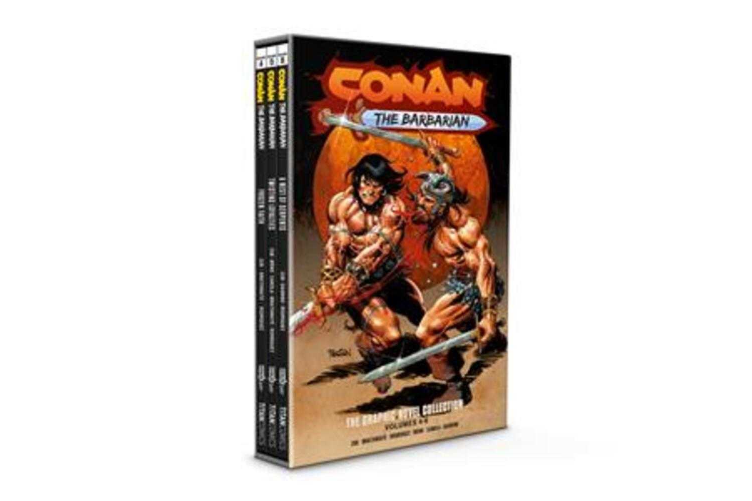 Conan The Barbarian Hardcover Volume 04 06 Slipcase Set Direct Market Edition Dan Panosian Cover (Mature) | BD Cosmos