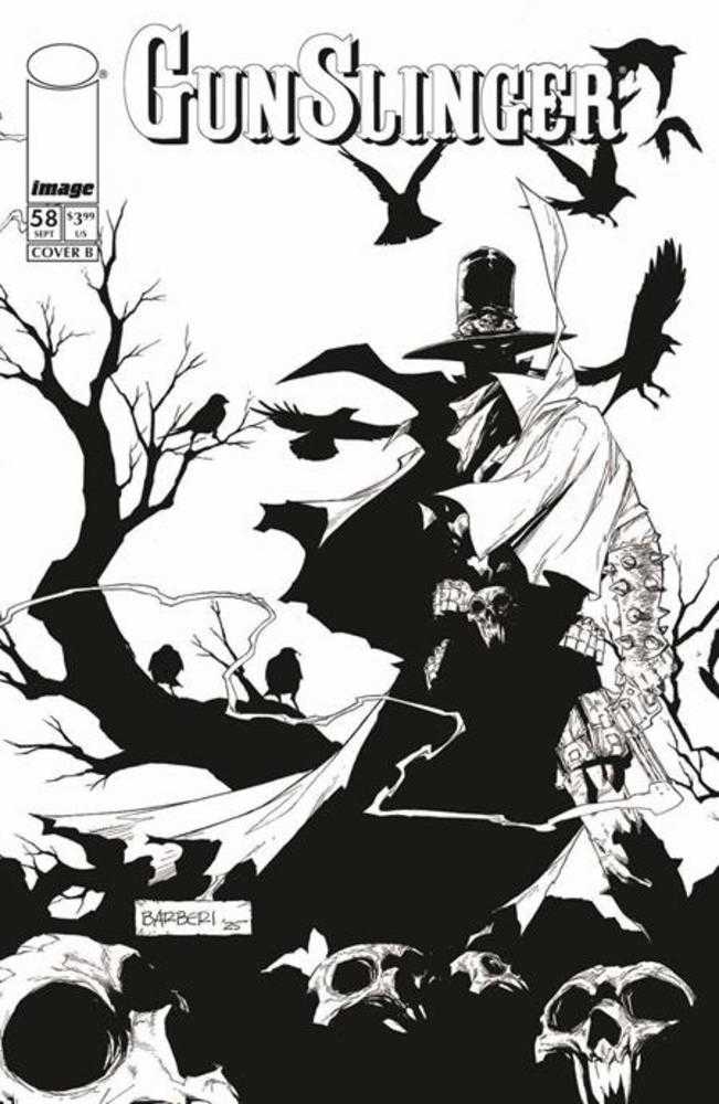 Gunslinger Spawn #58 Image B Barberi B&W 09/23/2026 | BD Cosmos