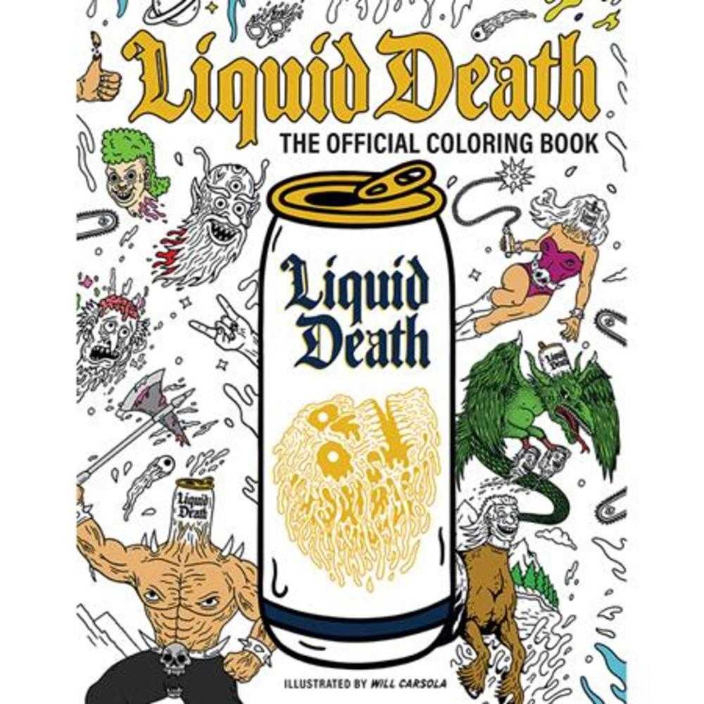 Liquid Death TPB The Official Coloring Book | BD Cosmos