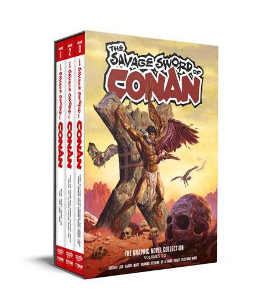 Savage Sword Of Conan Hardcover Volume 01 03 Slipcase Set Regular Edition Joe Jusko (Mature) | BD Cosmos