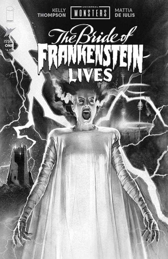 Universal Monsters Bride Of Frankenstein Lives #1 [Of 4] Image E 1:25 Middleton B&W 10/28/2026 | BD Cosmos