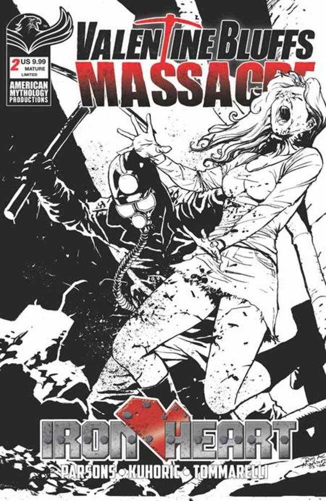 Valentine Bluffs Massacre Iron Heart #2 [Of 2] Prana D Martinez B&W 10/28/2026 | BD Cosmos