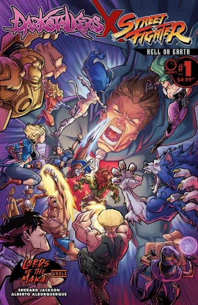 Darkstalkers X Street Fighter Hell On Earth #1 UDON A Alburquerque 11/04/2026 | BD Cosmos