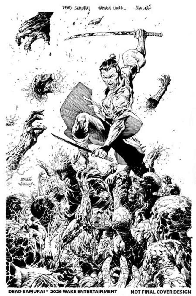 Dead Samurai #8 2nd Printing WAKE B Scott Williams B&W 11/25/2026 | BD Cosmos