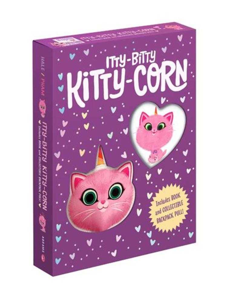 Itty Bitty Kitty Corn Gift Box Book And Collectible Backpack Pull Hardcover | BD Cosmos