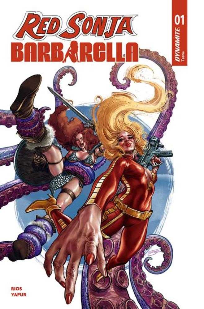 Red Sonja Barbarella #1 DYNAMITE N 1:10 Yapur Foil 11/04/2026 | BD Cosmos
