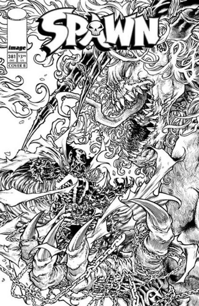 Spawn #381 Image B Tolibao B&W 11/25/2026 | BD Cosmos