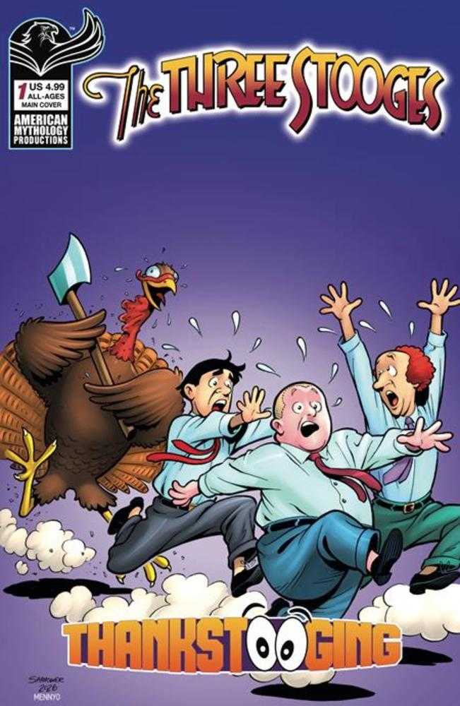 Three Stooges Thankstooging #1 Prana A Shanower 11/25/2026 | BD Cosmos