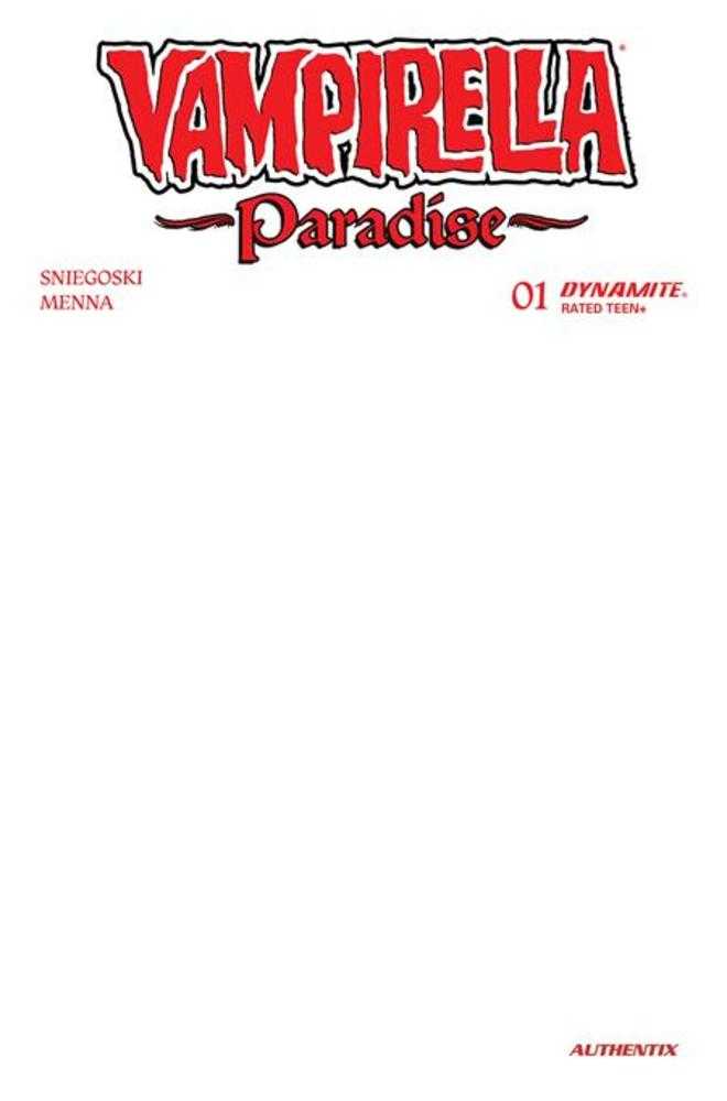 Vampirella Paradise #1 Dynamite G Blank 11/18/2026 | BD Cosmos