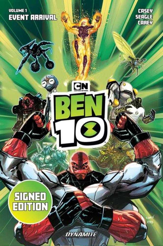 Ben 10 Hardcover Volume 01 Event Arrival Signed By Joe Casey And Steven T Seagle Cover | BD Cosmos