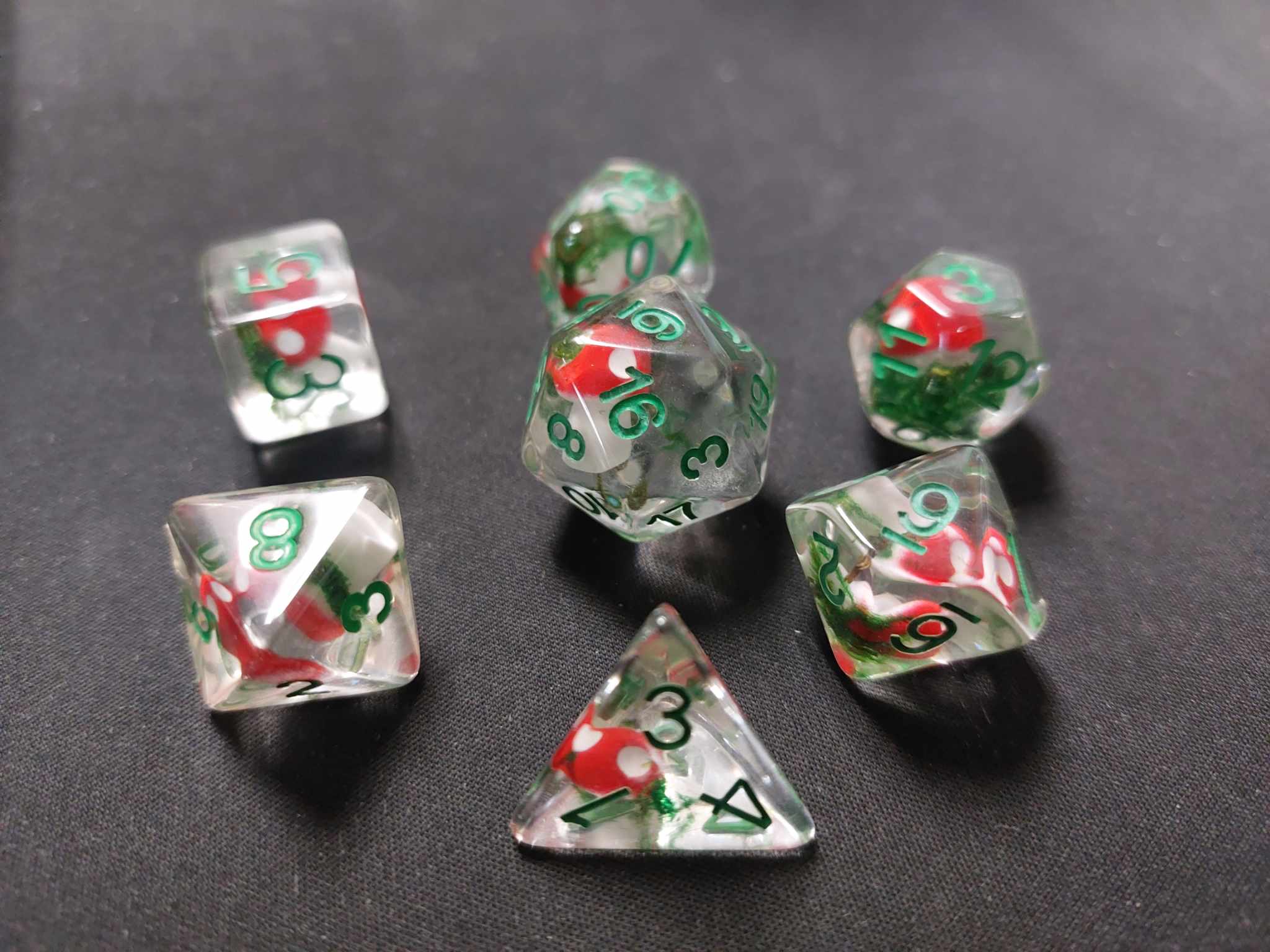 LAUGHING PANDA - RED MUSHROOM 7-DIE SET | BD Cosmos