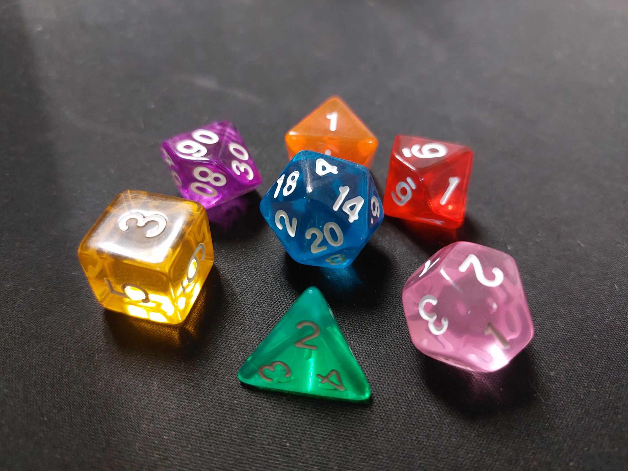 LAUGHING PANDA - MULTI COLORED 7-DIE SET | BD Cosmos