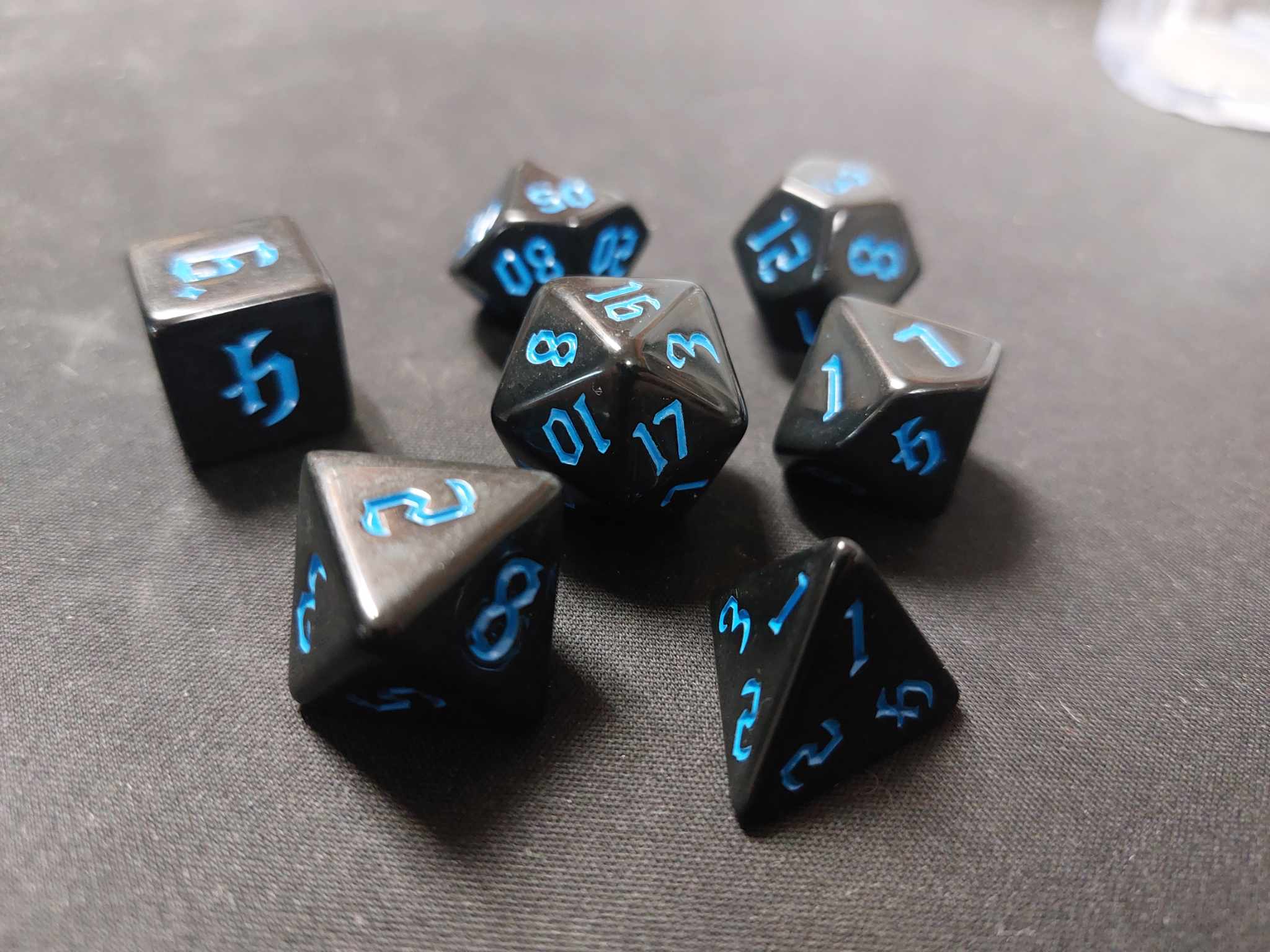 LAUGHING PANDA - BLACK BLUE 7-DIE SET | BD Cosmos